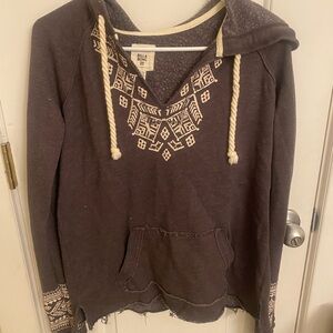 Billabong Women's GreyHoodie with Cream Accents